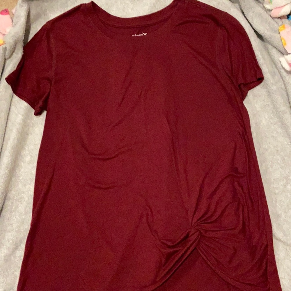 maroon athletic top